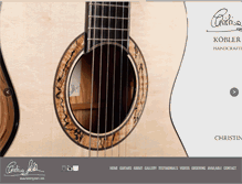 Tablet Screenshot of koblerguitars.com
